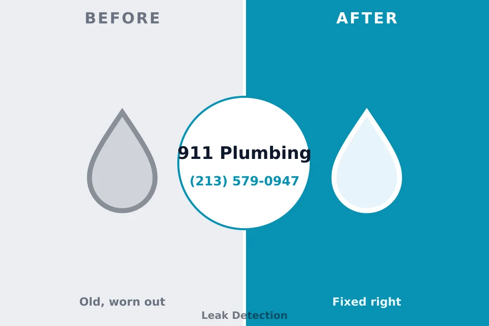 Before and after: plumbing company Brookdale, NJ